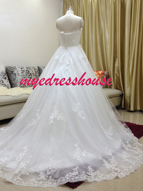 Myedresshouse Hauter Couture Elegant Lace Ballgown Maternity Wedding Dress