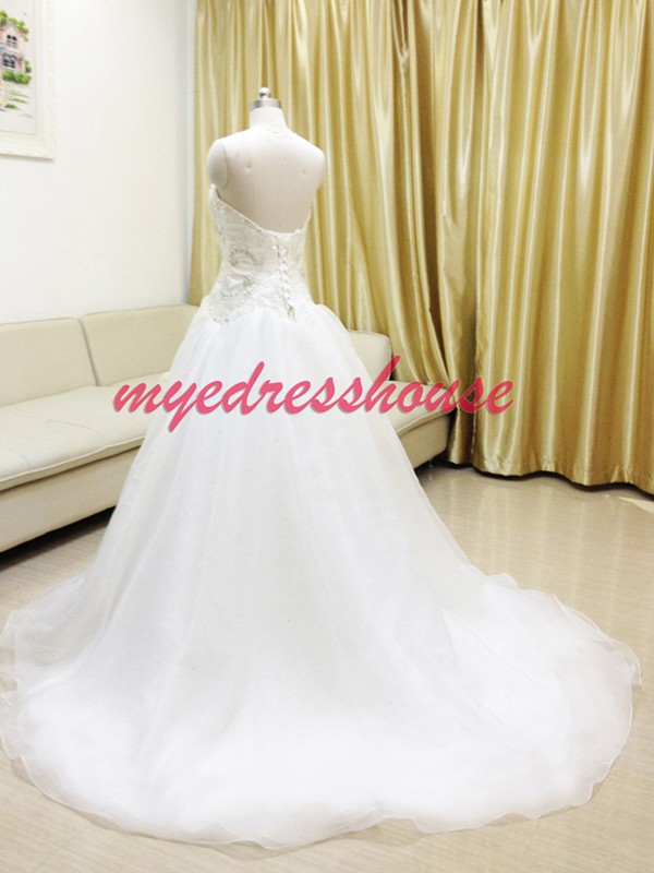 Myedresshouse Hauter Couture Princess Waist A-line Wedding Dress