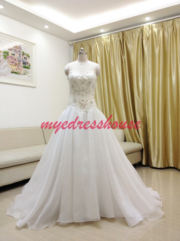 Myedresshouse Hauter Couture Princess Waist A-line Wedding Dress