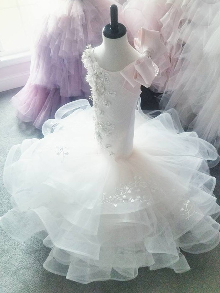Swan Inspired By AnnaTriant Couture Luxury Childern Couture Dress