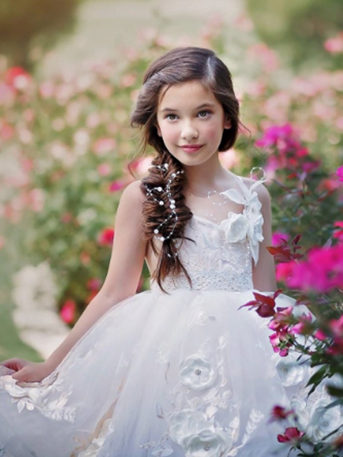 Summer Lush Short Inspired By AnnaTriant Couture Luxury Childern Couture Dress