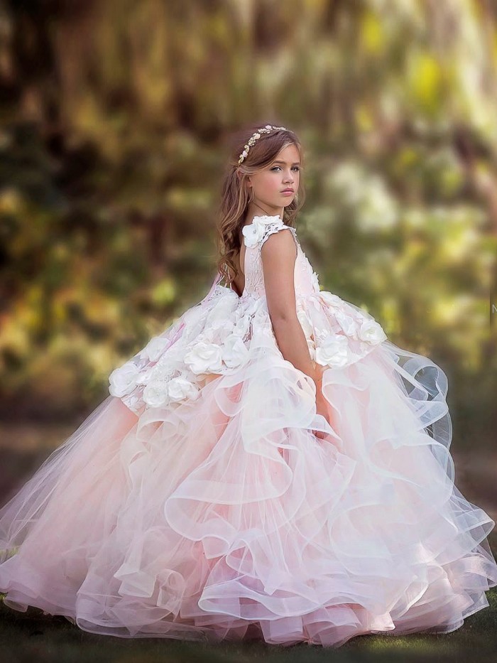 Summer Lush Inspired By AnnaTriant Couture Luxury Childern Couture Dress