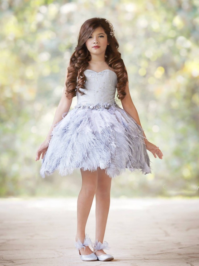 Plume Inspired By AnnaTriant Couture Luxury Childern Couture Dress