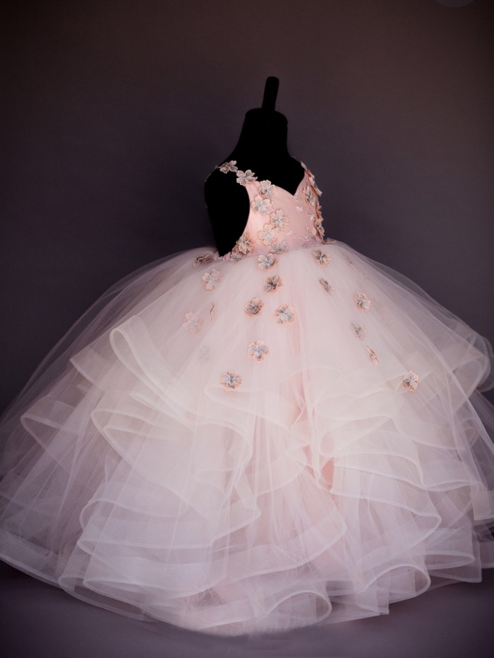 Petals Inspired By AnnaTriant Couture Luxury Childern Couture Dress