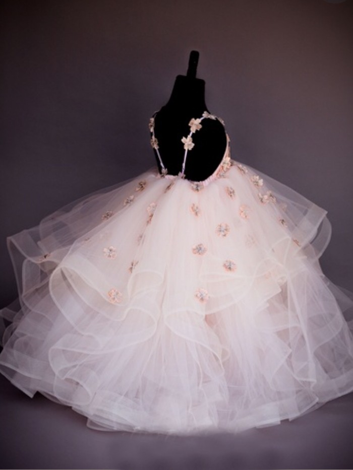 Petals Inspired By AnnaTriant Couture Luxury Childern Couture Dress