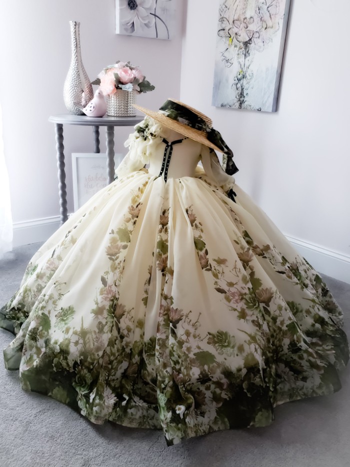 Gone With the Wind Inspired By AnnaTriant Couture Luxury Childern Couture Dress