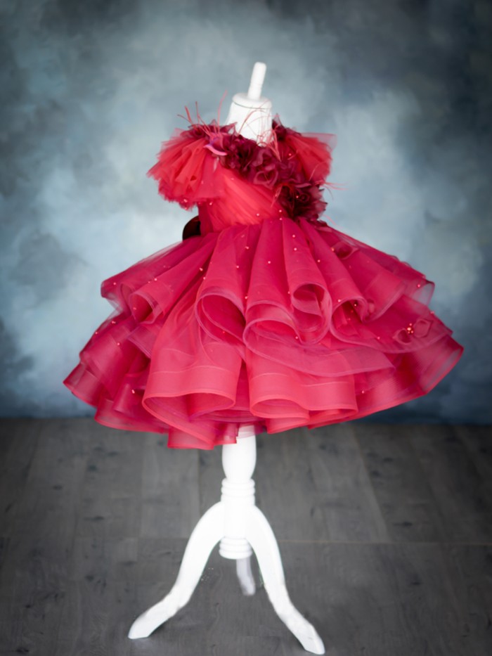 Garnet Inspired By AnnaTriant Couture Luxury Childern Couture Dress
