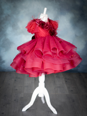 Garnet Inspired By AnnaTriant Couture Luxury Childern Couture Dress