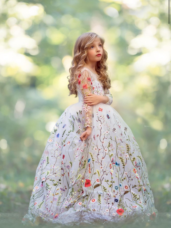 Garden Soiree Inspired By AnnaTriant Couture Luxury Childern Couture Dress