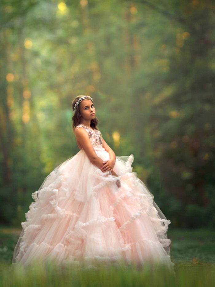 Cloud Nine Inspired By AnnaTriant Couture Luxury Childern Couture Dress