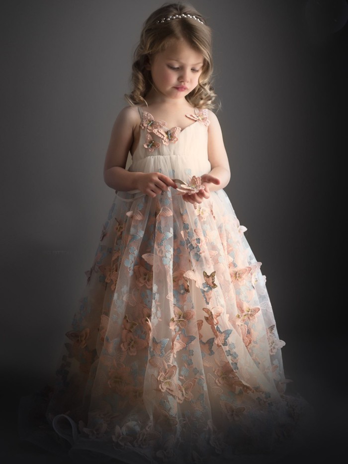Butterfly Inspired By AnnaTriant Couture Luxury Childern Couture Dress