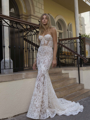 21-P108 Bridal Dress Inspirated By PRIVÉE Of BERTA 2021 No.5 Collection