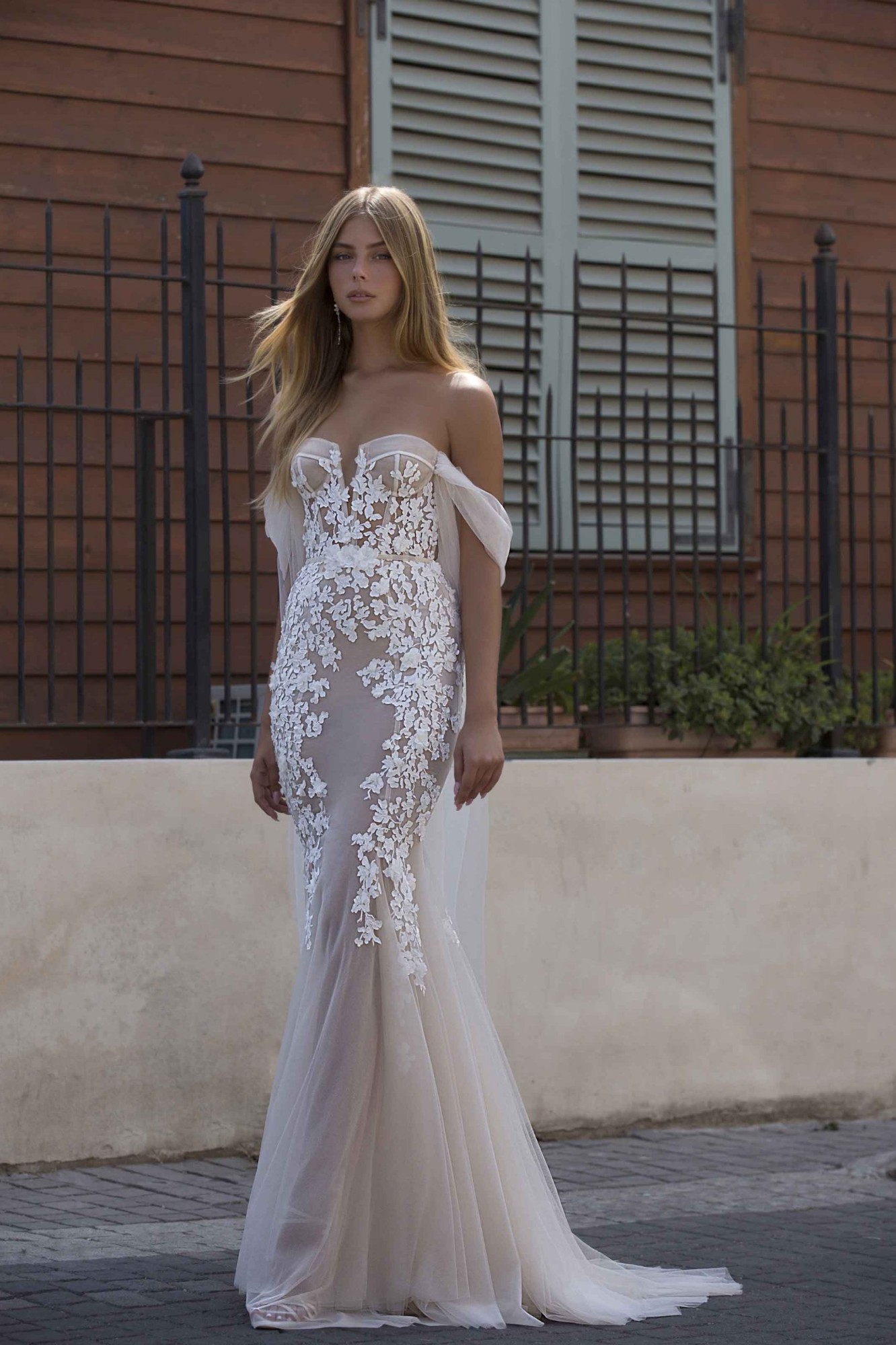 21-P106 Bridal Dress Inspirated By PRIVÉE Of BERTA 2021 No.5 Collection
