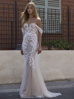 21-P106 Bridal Dress Inspirated By PRIVÉE Of BERTA 2021 No.5 Collection