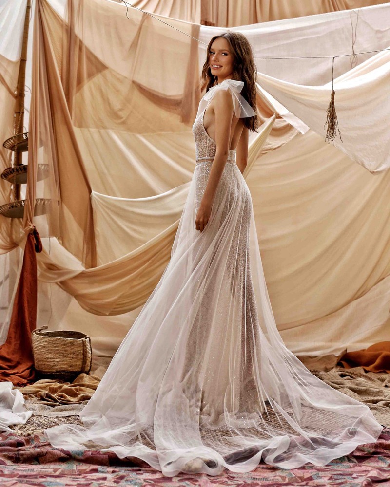 21-GEORGIA Bridal Dress Inspirated By Berta Muse2021 Desert Collection