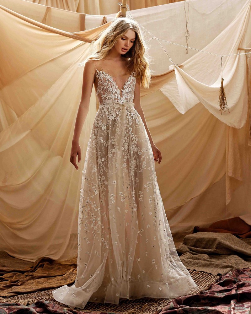 21-GAIA Bridal Dress Inspirated By Berta Muse2021 Desert Collection