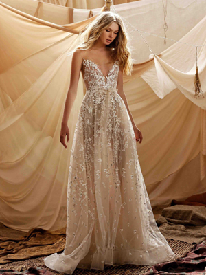 21-GAIA Bridal Dress Inspirated By Berta Muse2021 Desert Collection