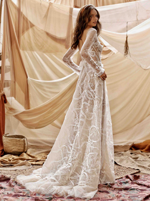 21-Guiliana Bridal Dress Inspirated By Berta Muse2021 Desert Collection