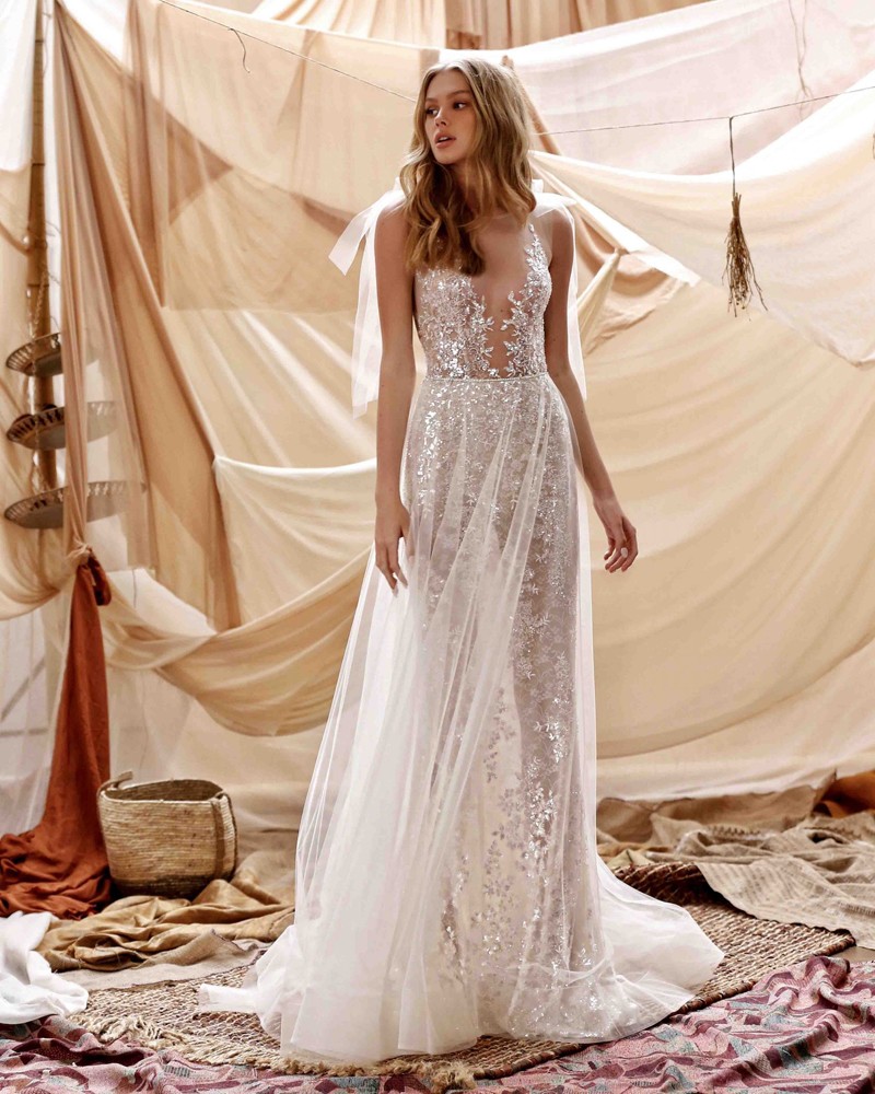 21-Grace Bridal Dress Inspirated By Berta Muse2021 Desert Collection