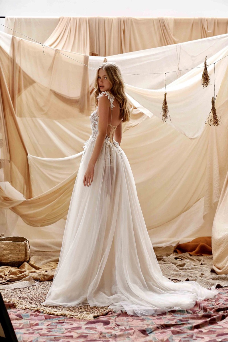 21-Gemma Bridal Dress Inspirated By Berta Muse2021 Desert Collection