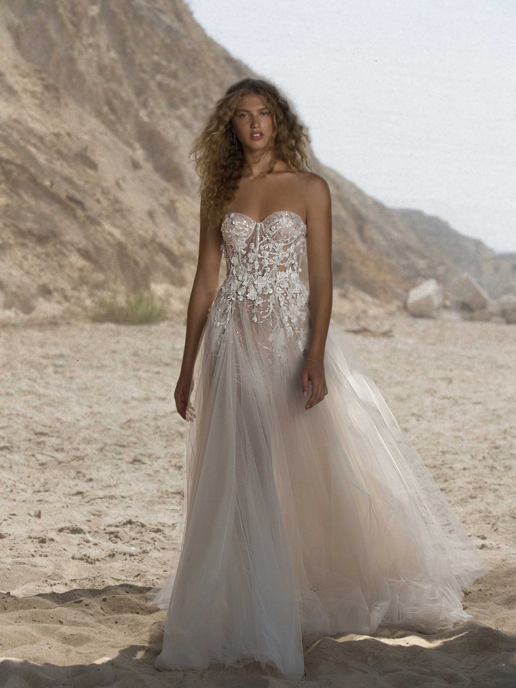 21-HILA Bridal Dress Inspirated By Berta Muse 2021 Vista Mare Collection