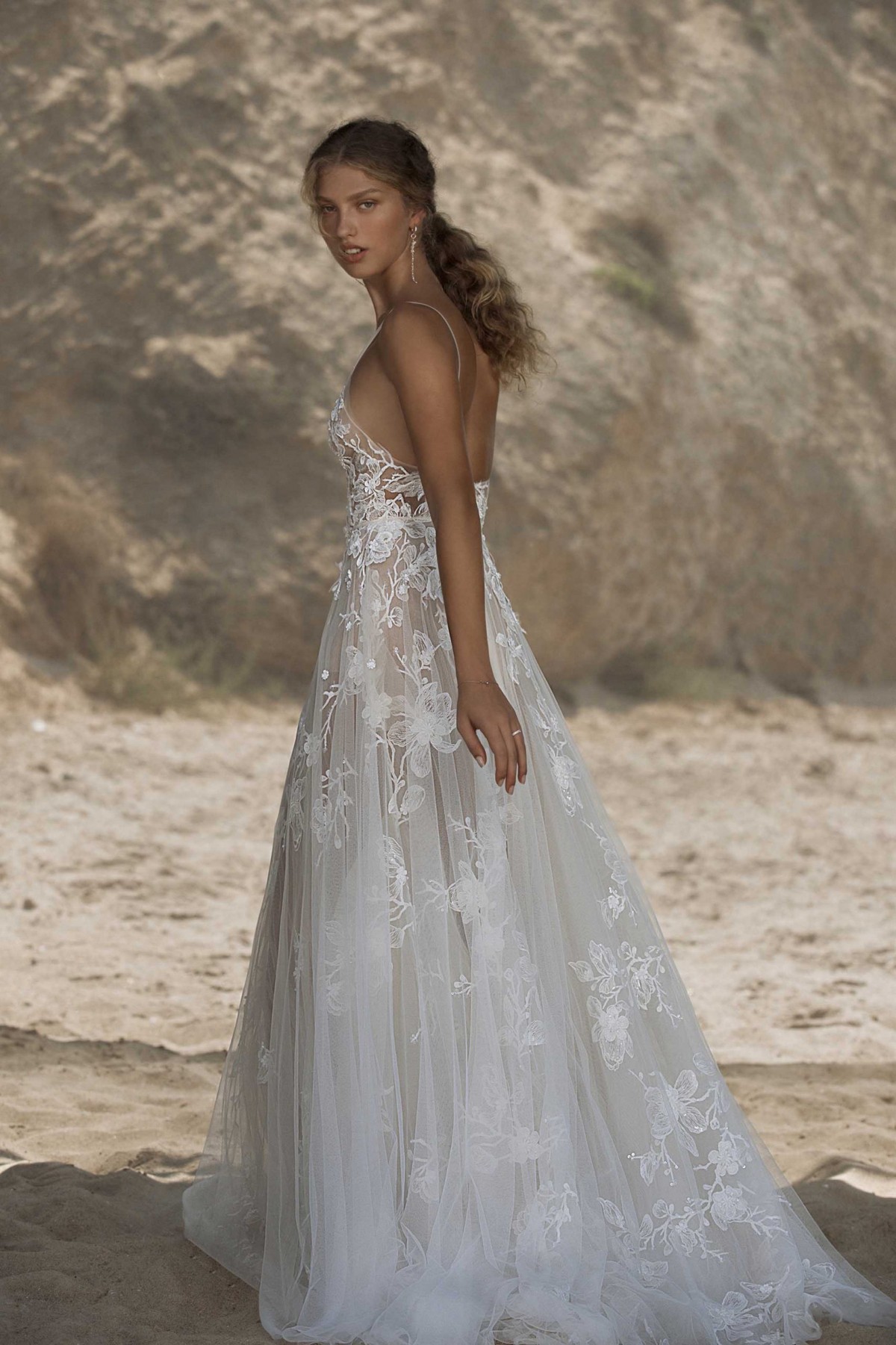 21-HELENA Bridal Dress Inspirated By Berta Muse 2021 Vista Mare Collection