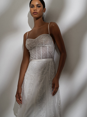 Amaryllis Gown Inspirated By Botanica of Alexandra Grecco 2021 Bridal Collection