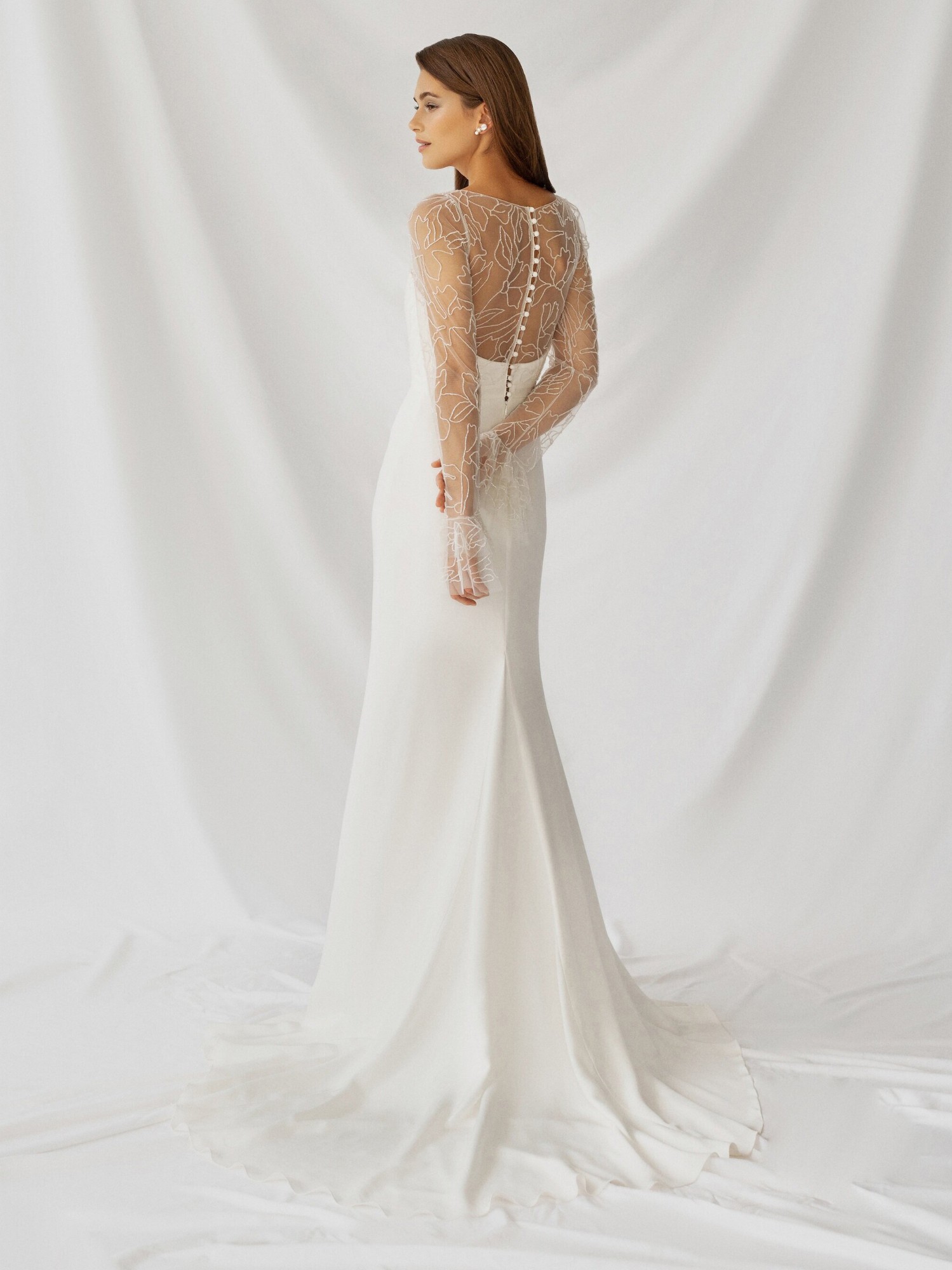 Bryn Gown Inspirated By Botanica of Alexandra Grecco 2021 Bridal Collection