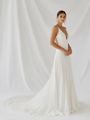 Fiorella Gown Inspirated By Botanica of Alexandra Grecco 2021 Bridal Collection