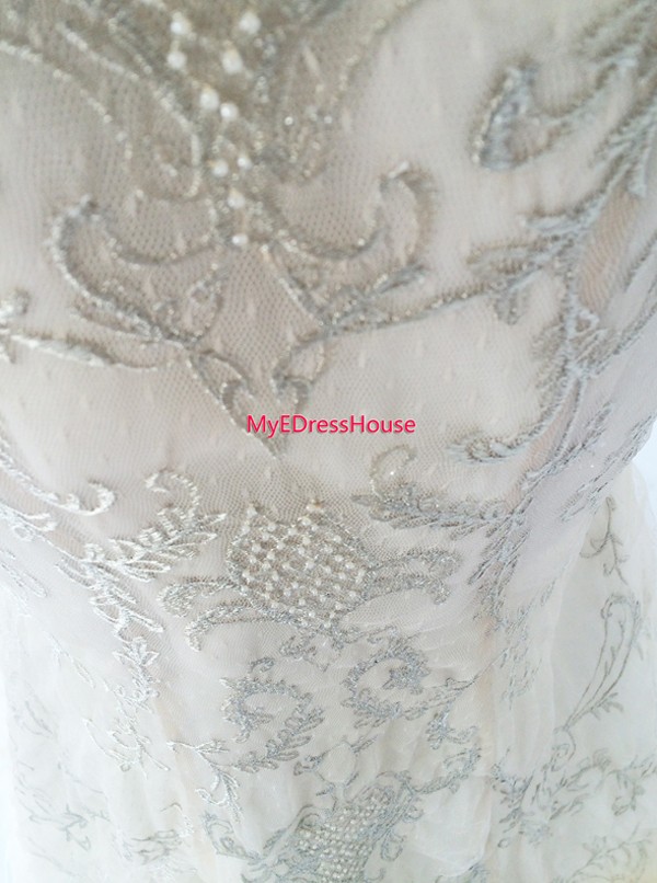 11488 Myedresshouse Haute Couture Sweetheart Neck Lace  Bridal Dress