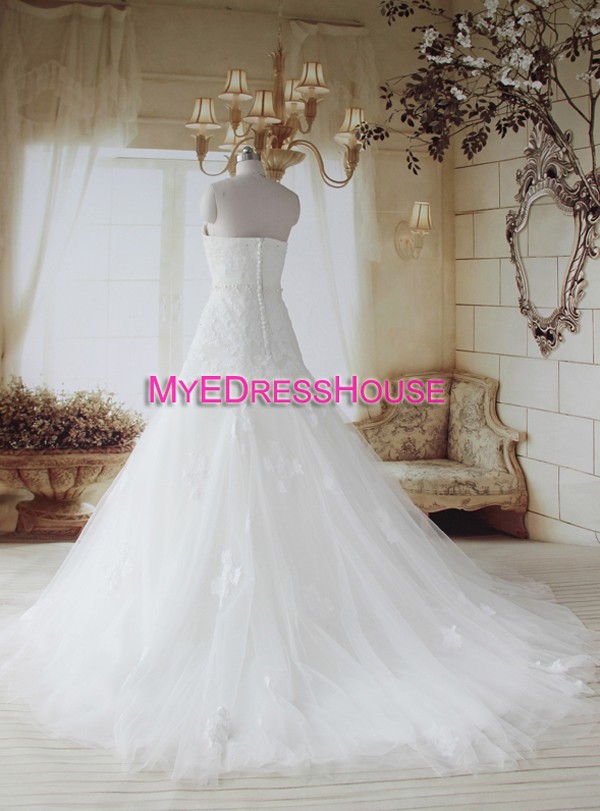 Arb Myedresshouse Haute Couture Sweetheart Neck Lace  Bridal Dress