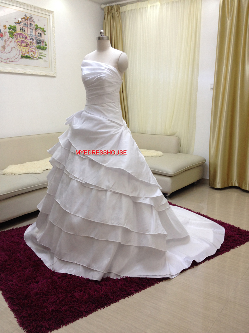 B068 Myedresshouse Haute Couture Sweetheart Neck Lace  Bridal Dress