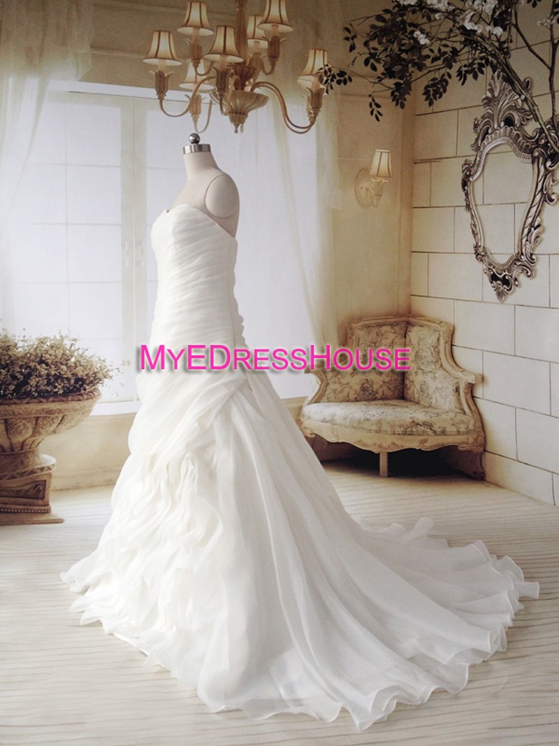 Flow Myedresshouse Haute Couture Sweetheart Neck Lace  Bridal Dress