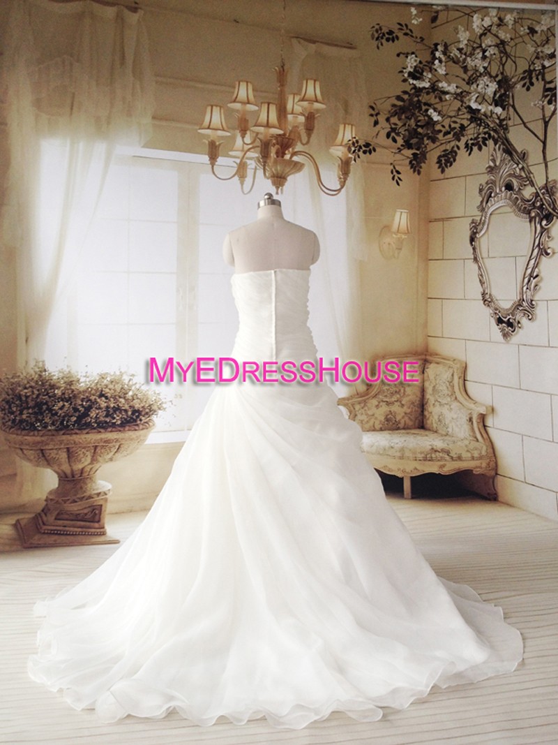 Flow Myedresshouse Haute Couture Sweetheart Neck Lace  Bridal Dress