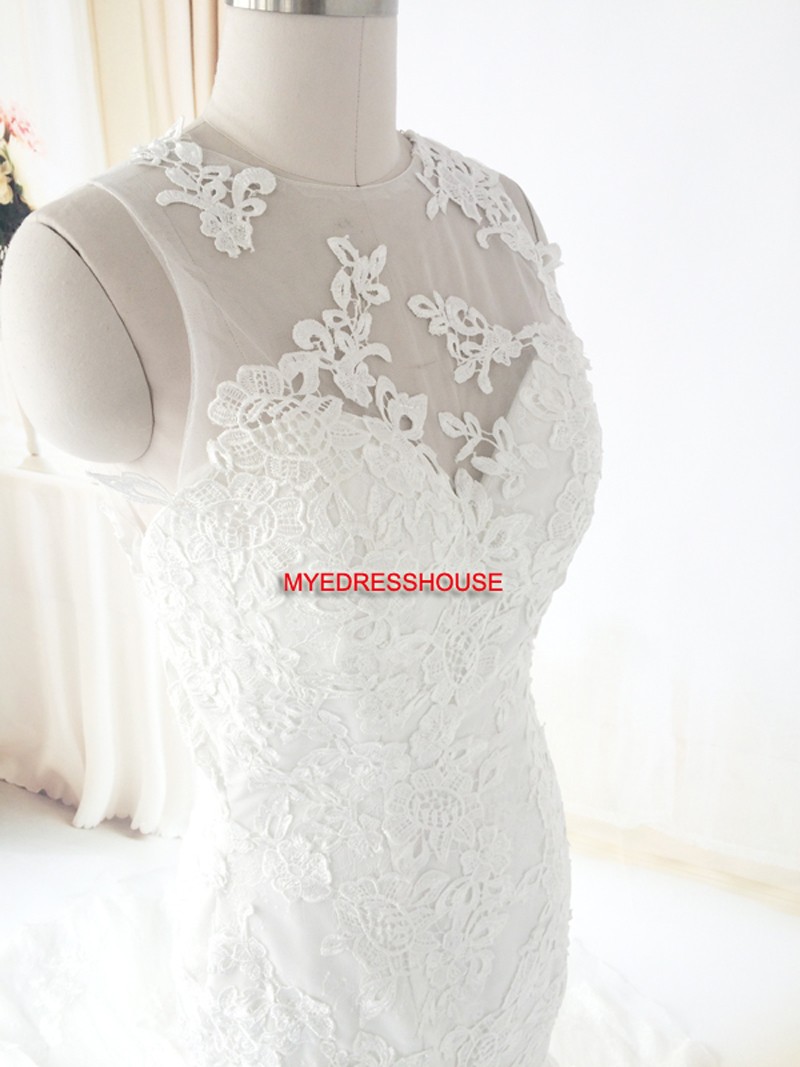 Car Myedresshouse Haute Couture Sweetheart Neck Lace  Bridal Dress