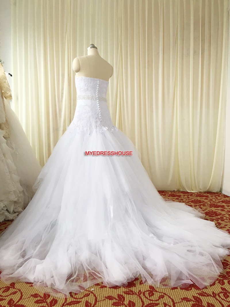 Bara Myedresshouse Haute Couture Sweetheart Neck Lace  Bridal Dress