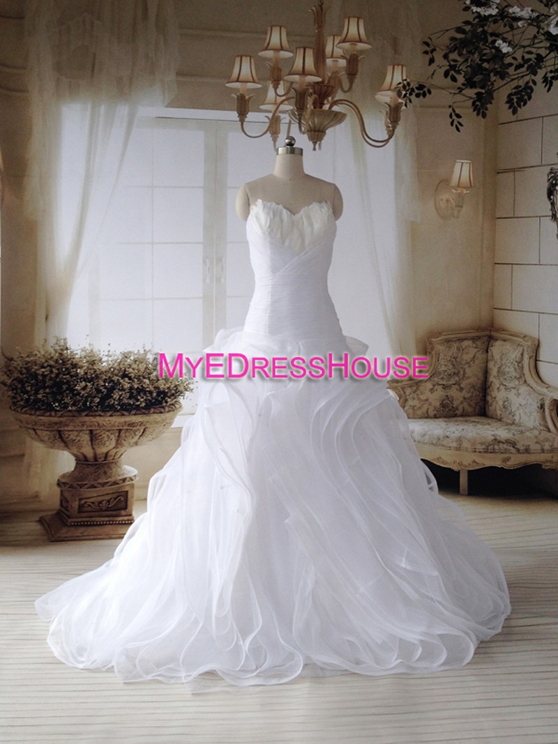 Daz Myedresshouse Haute Couture Sweetheart Neck Lace  Bridal Dress
