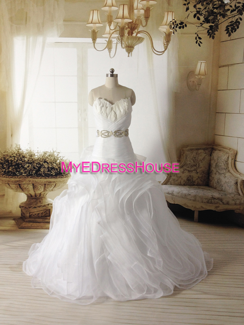 Daz Myedresshouse Haute Couture Sweetheart Neck Lace  Bridal Dress