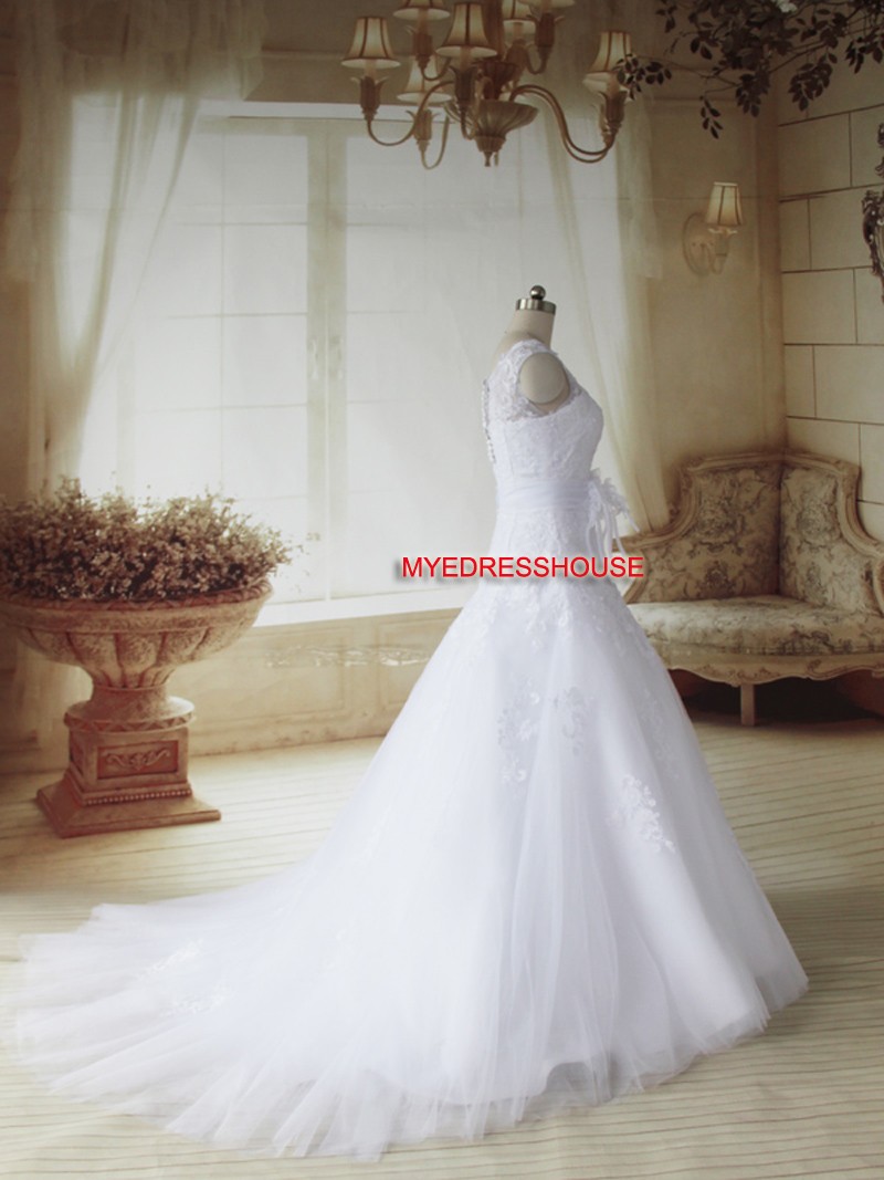 Biar Myedresshouse Haute Couture Sweetheart Neck Lace  Bridal Dress
