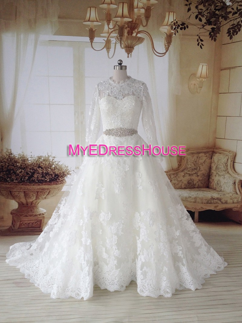 Carine Myedresshouse Haute Couture Sweetheart Neck Lace  Bridal Dress