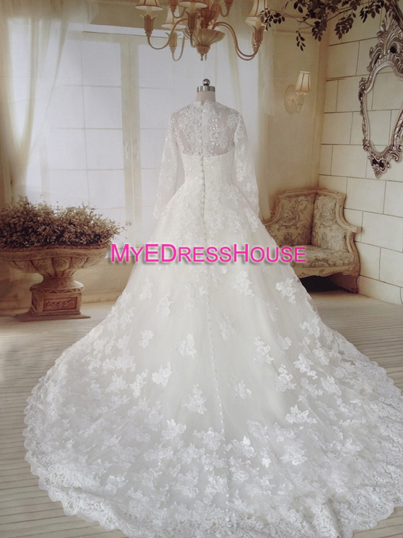 Carine Myedresshouse Haute Couture Sweetheart Neck Lace  Bridal Dress