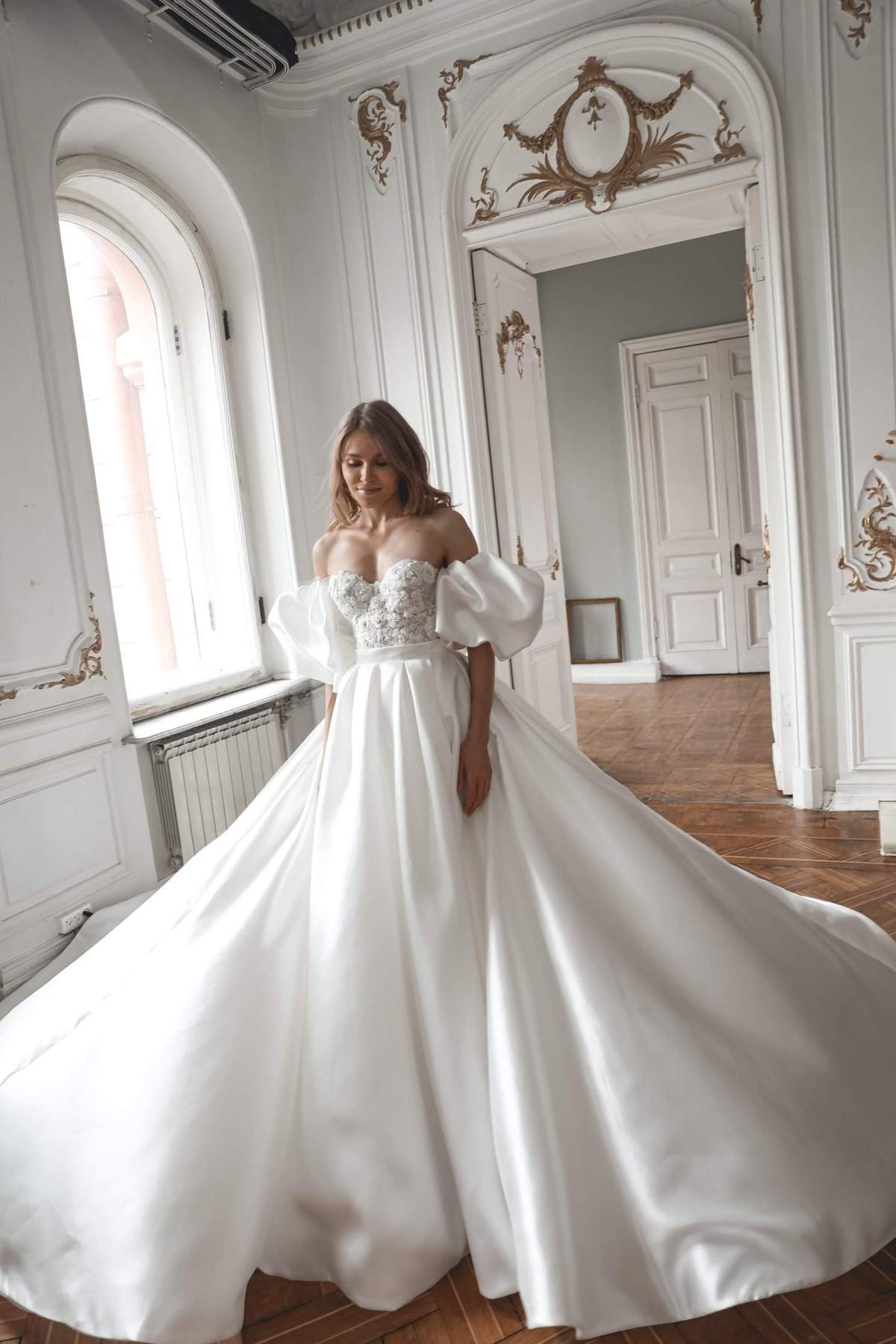 Ariana with Puff Sleeves Inspired By Olivia Bottega Hauter Bridal 2022