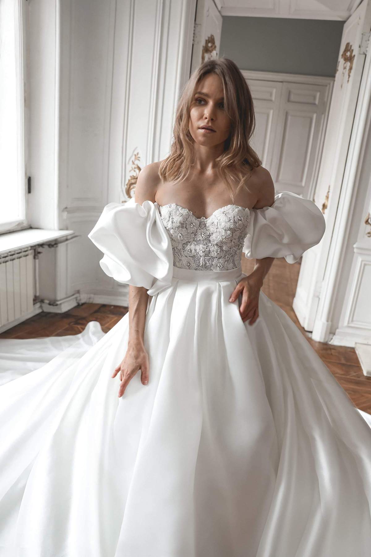 Ariana with Puff Sleeves Inspired By Olivia Bottega Hauter Bridal 2022