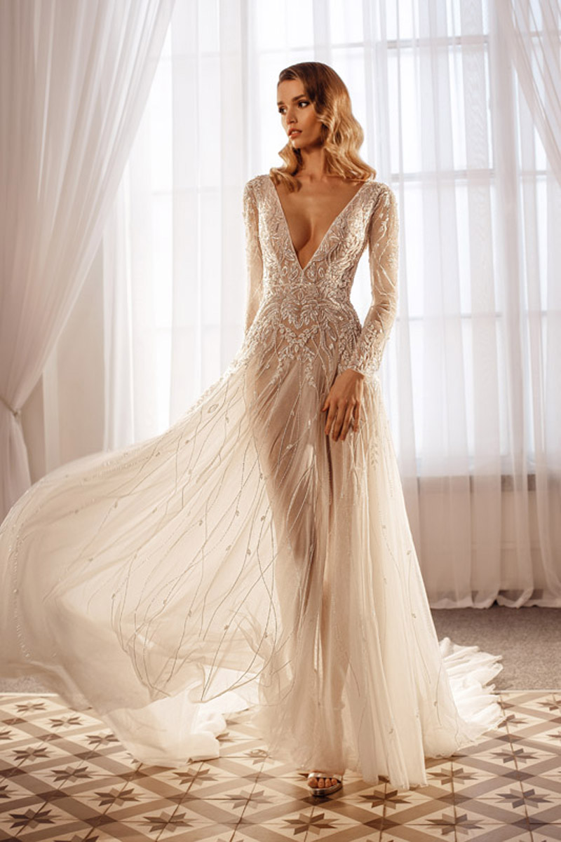Alda Merini Bridal Dress Inspirated By Incanto Collection of Divina By Innocentia