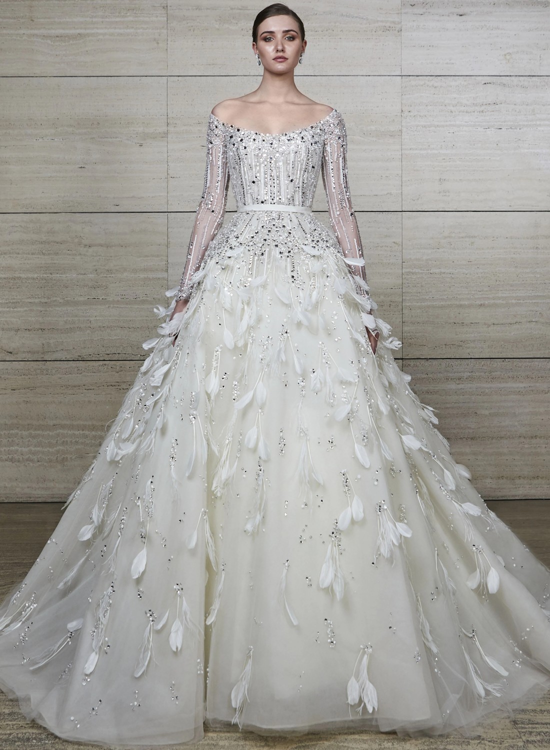 Look 9 BRIDAL SPRING 2022 ELIE SAAB INSPIRATED