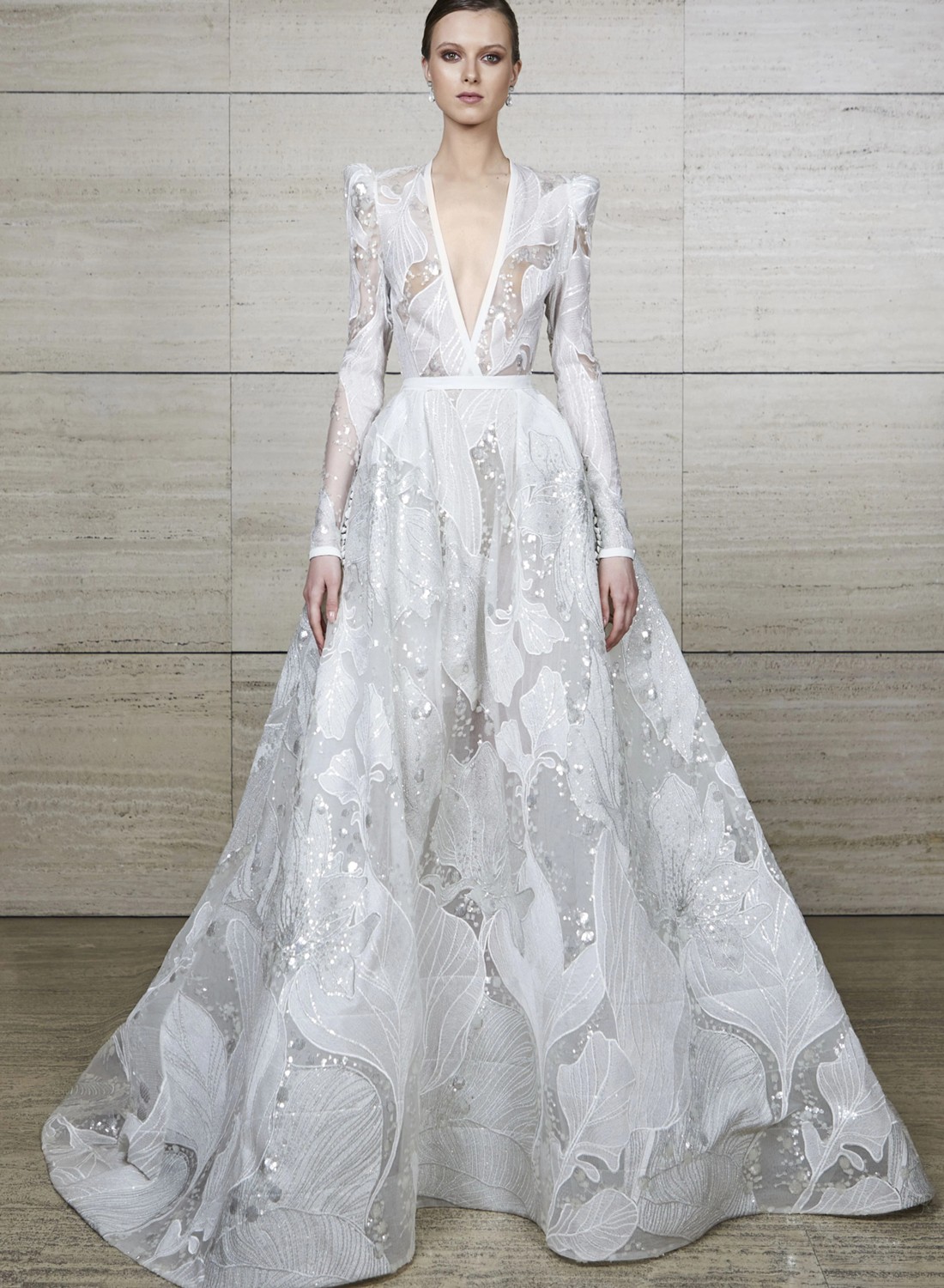 Look 8 BRIDAL SPRING 2022 ELIE SAAB INSPIRATED